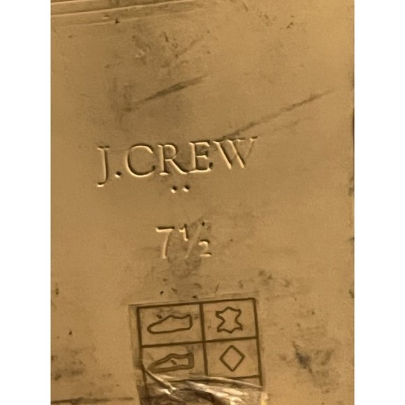 J.CREW Boot Size 7.5 Leopard Print Calf Hair Sawyer Stacked Wooden Heel … - Picture 12 of 16